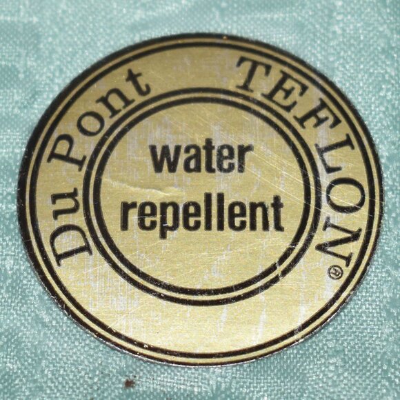 NOB Vintage Saturday Knight Pale Jade Shower Curtain Chelsea Pucker Teflon USA - Picture 3 of 5